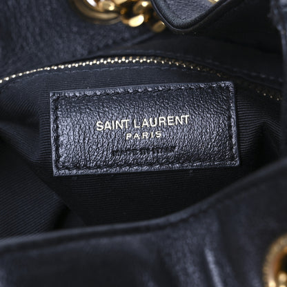 Saint Laurent Lambskin Matelasse Monogram Joe Backpack Black 6 of 11