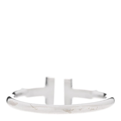 Tiffany 18K White Gold T Wire Ring 54 7 3 of 4