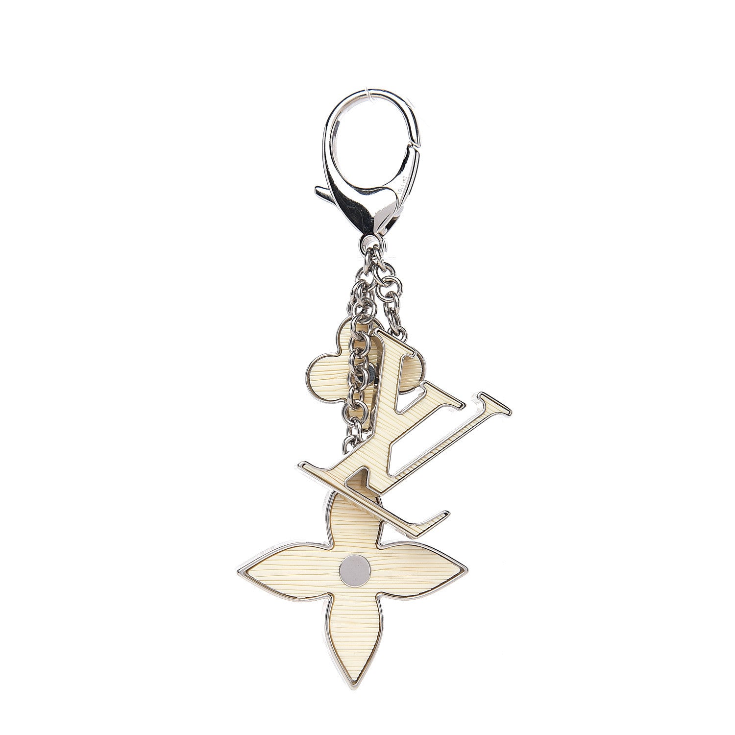 Louis Vuitton Fleur d Epi Bag Charm Ivory 1 of 2