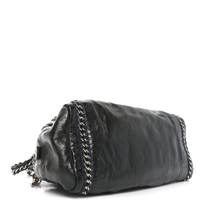 Chanel Patent Medium Luxe Ligne Bowler Black 4 of 11