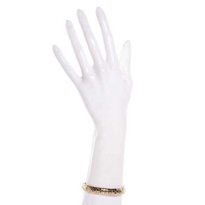 Bulgari 18K Yellow Gold Stainless Steel 10mm Parentesi Bracelet 2 of 4