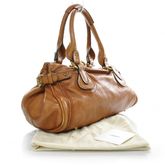 Chloe Leather Paddington Satchel Camel 3 of 17