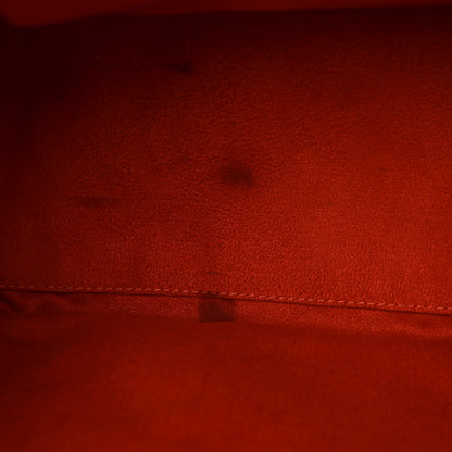 Celine Drummed Calfskin Mini Luggage Coquelicot 10 of 12