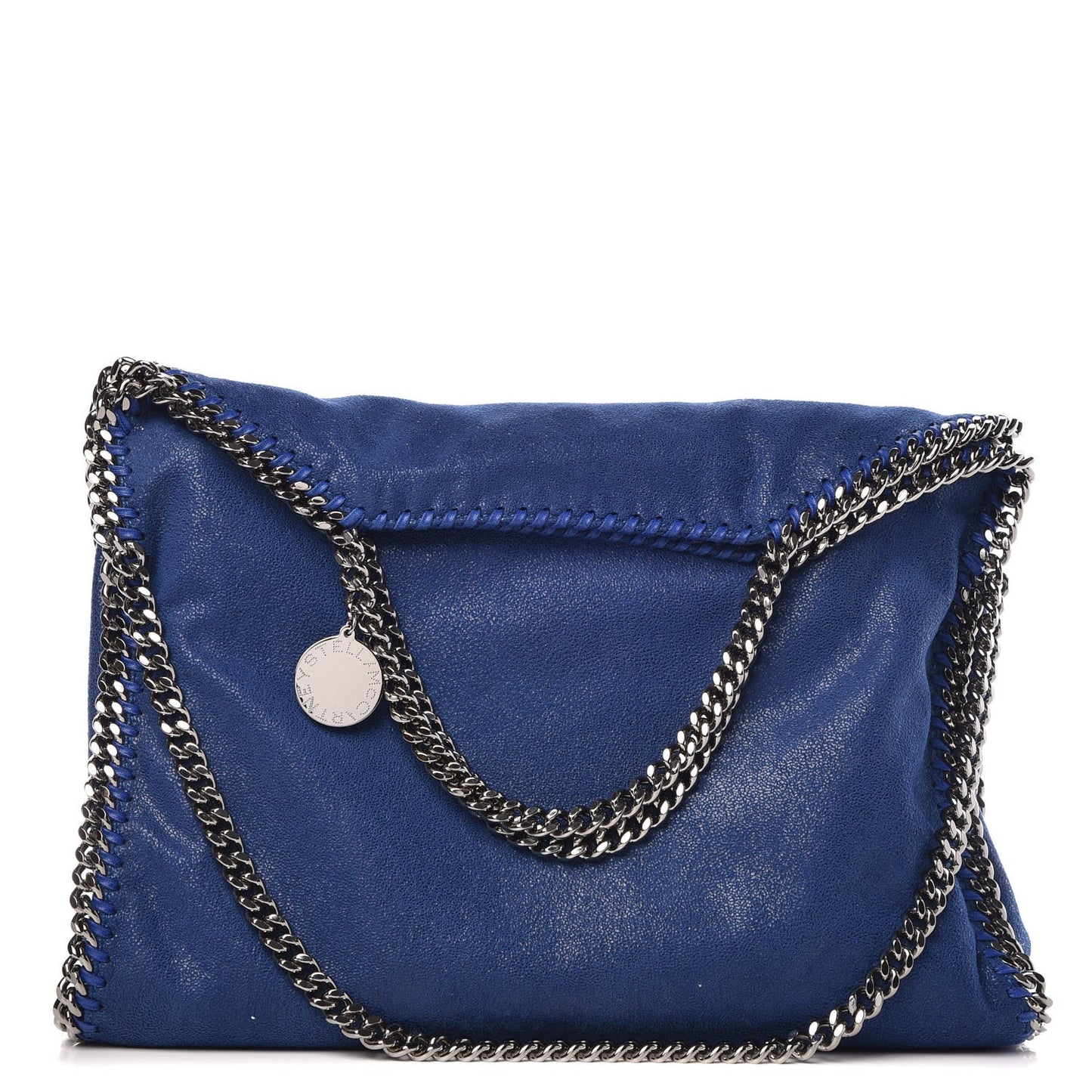 Shaggy Deer Falabella Fold Over Tote Blue