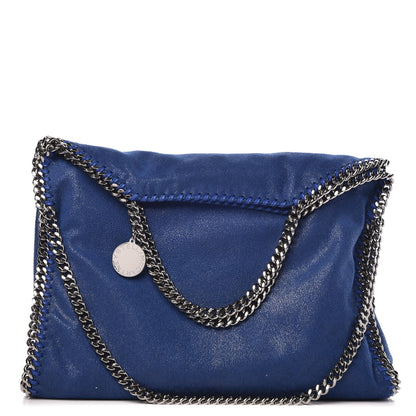 Stella McCartney Shaggy Deer Falabella Fold Over Tote Blue 1 of 7