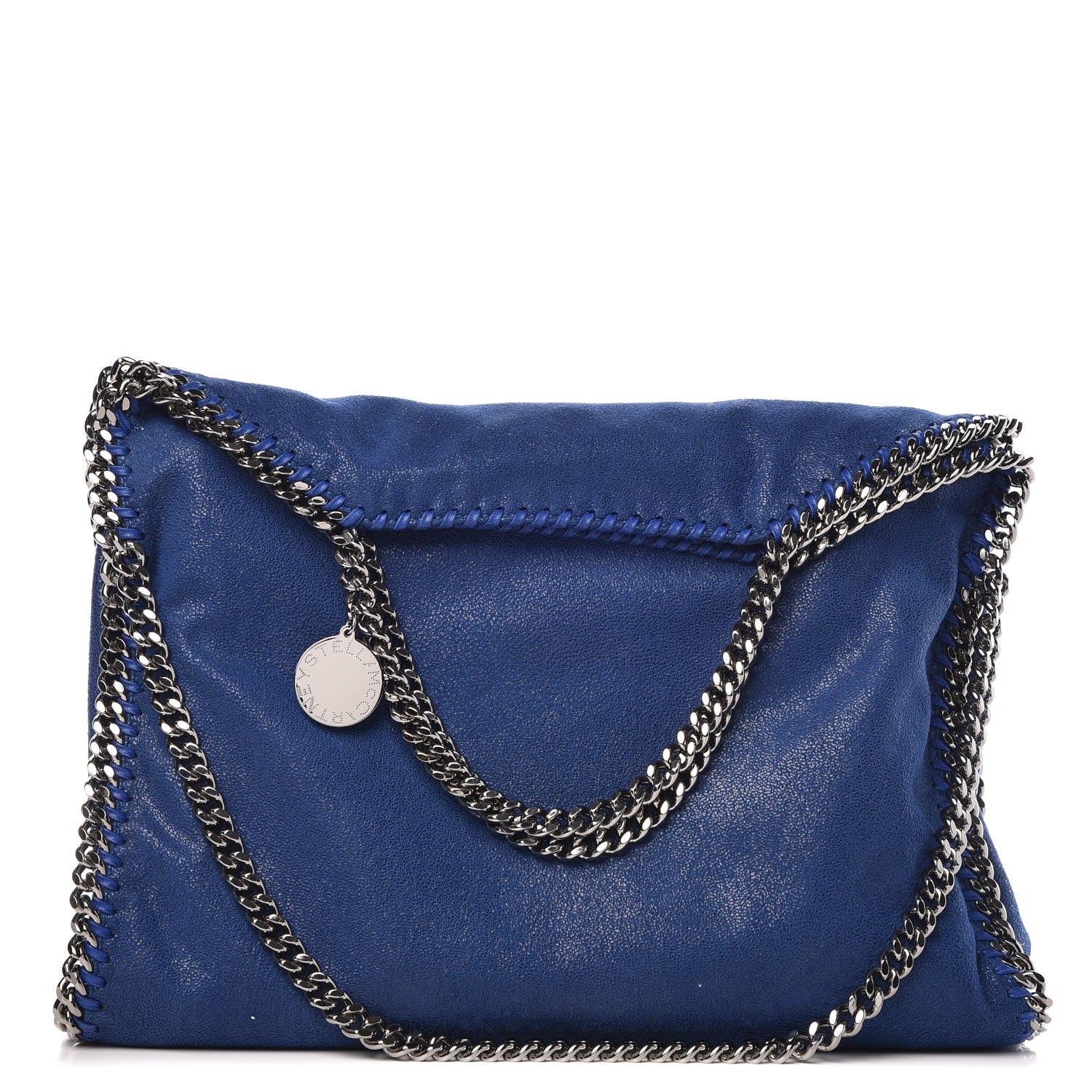 Stella McCartney Shaggy Deer Falabella Fold Over Tote Blue 1 of 7
