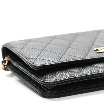 Chanel Caviar Quilted Wallet On Chain WOC Black 8 of 9