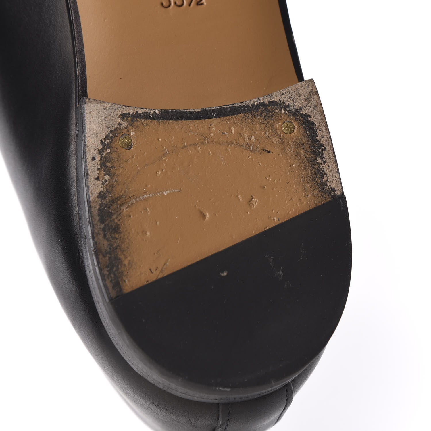 Gucci Calfskin Womens Jordaan Loafers 35.5 Black 12 of 13