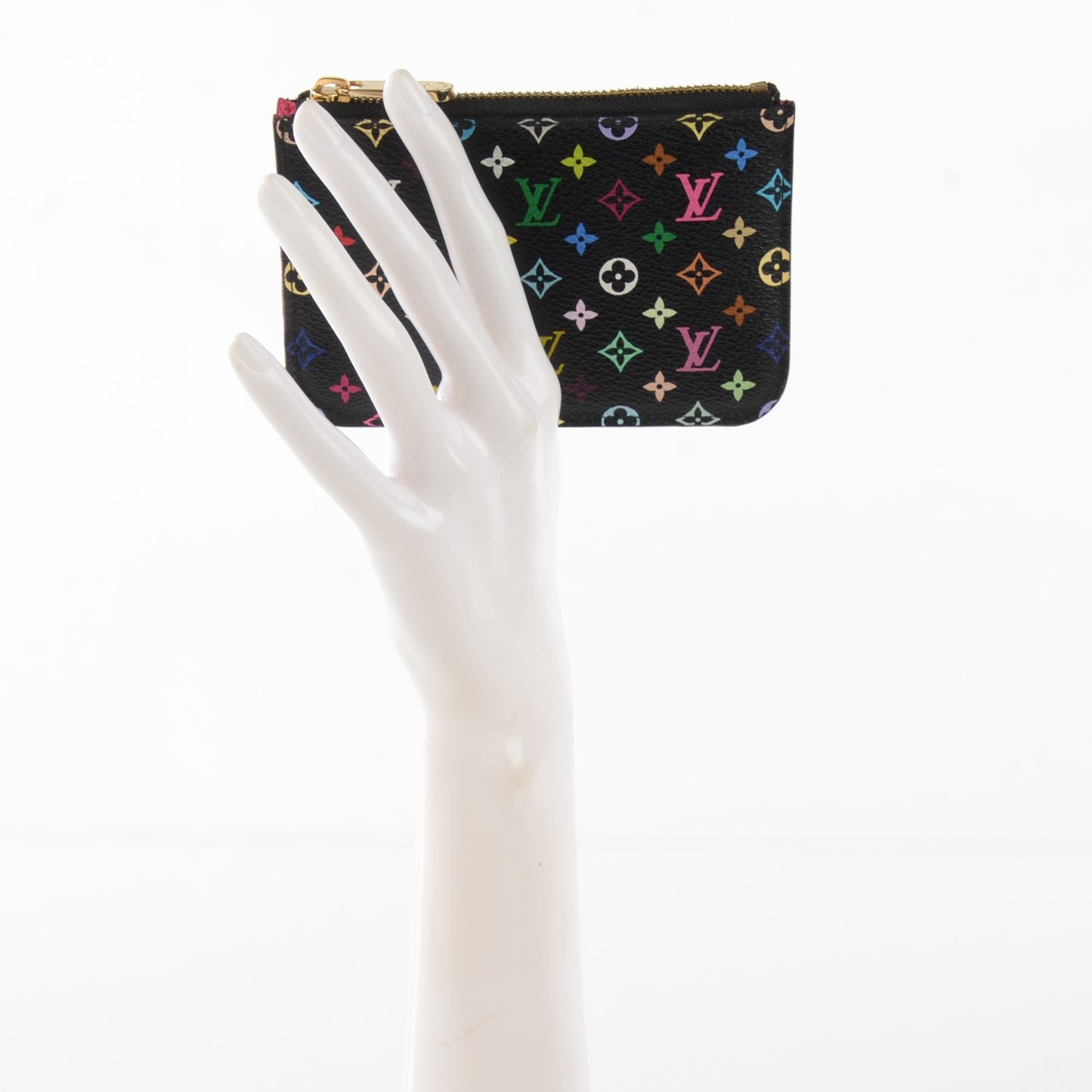 Monogram Multicolor Key Pouch Black Grenade