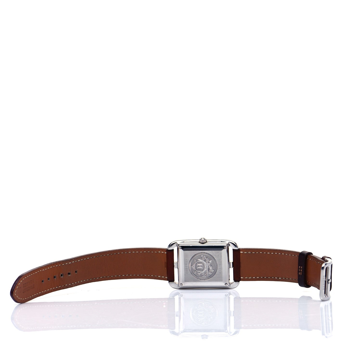 Hermes Stainless Steel Barenia 29mm Cape Cod Automatic Watch Fauve 6 of 6