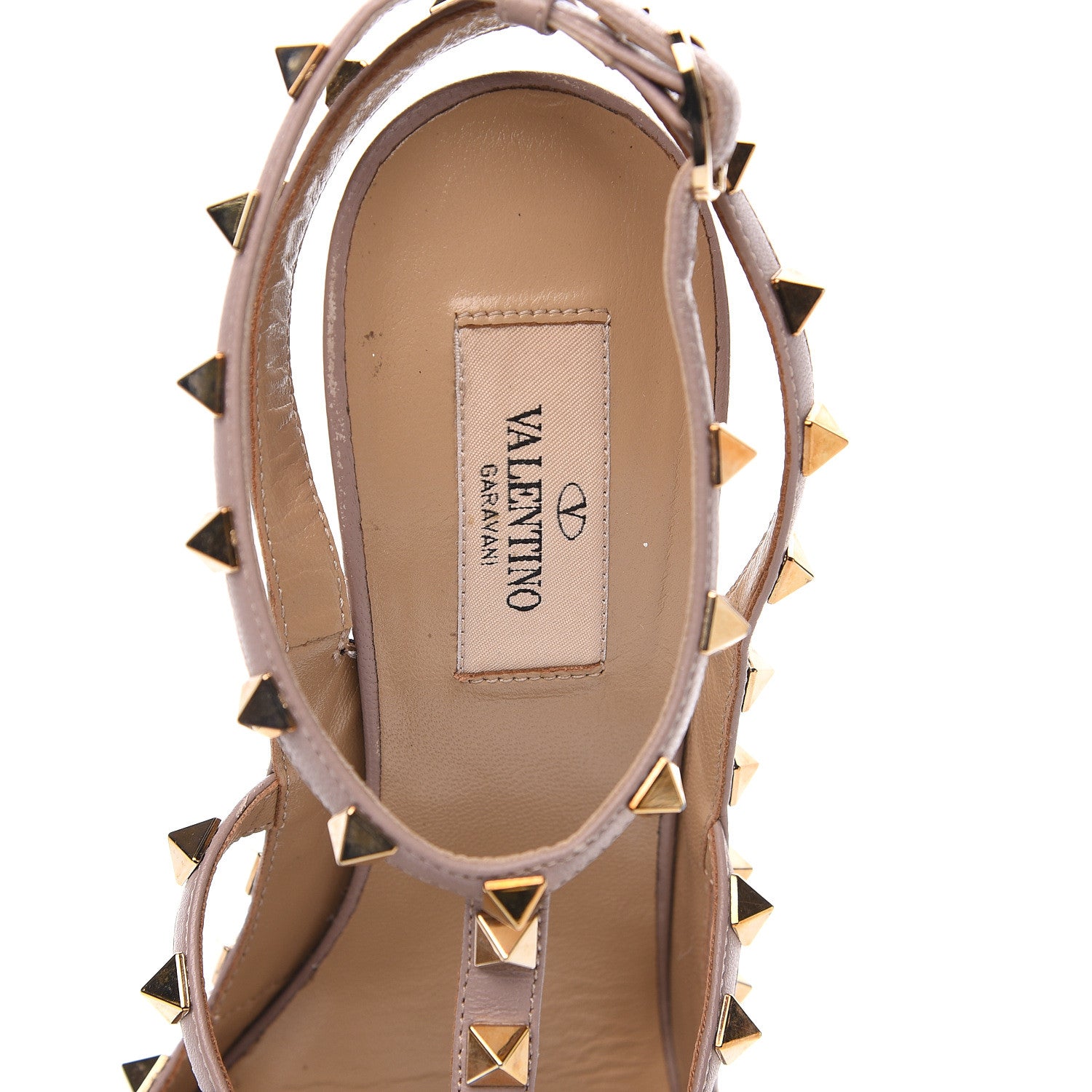 Valentino Garavani Patent Nappa Rockstud Ankle Strap 100mm Pumps 40 Black Poudre 7 of 9