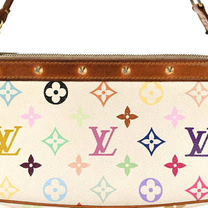 Louis Vuitton Monogram Multicolor Pochette Accessories White 8 of 13