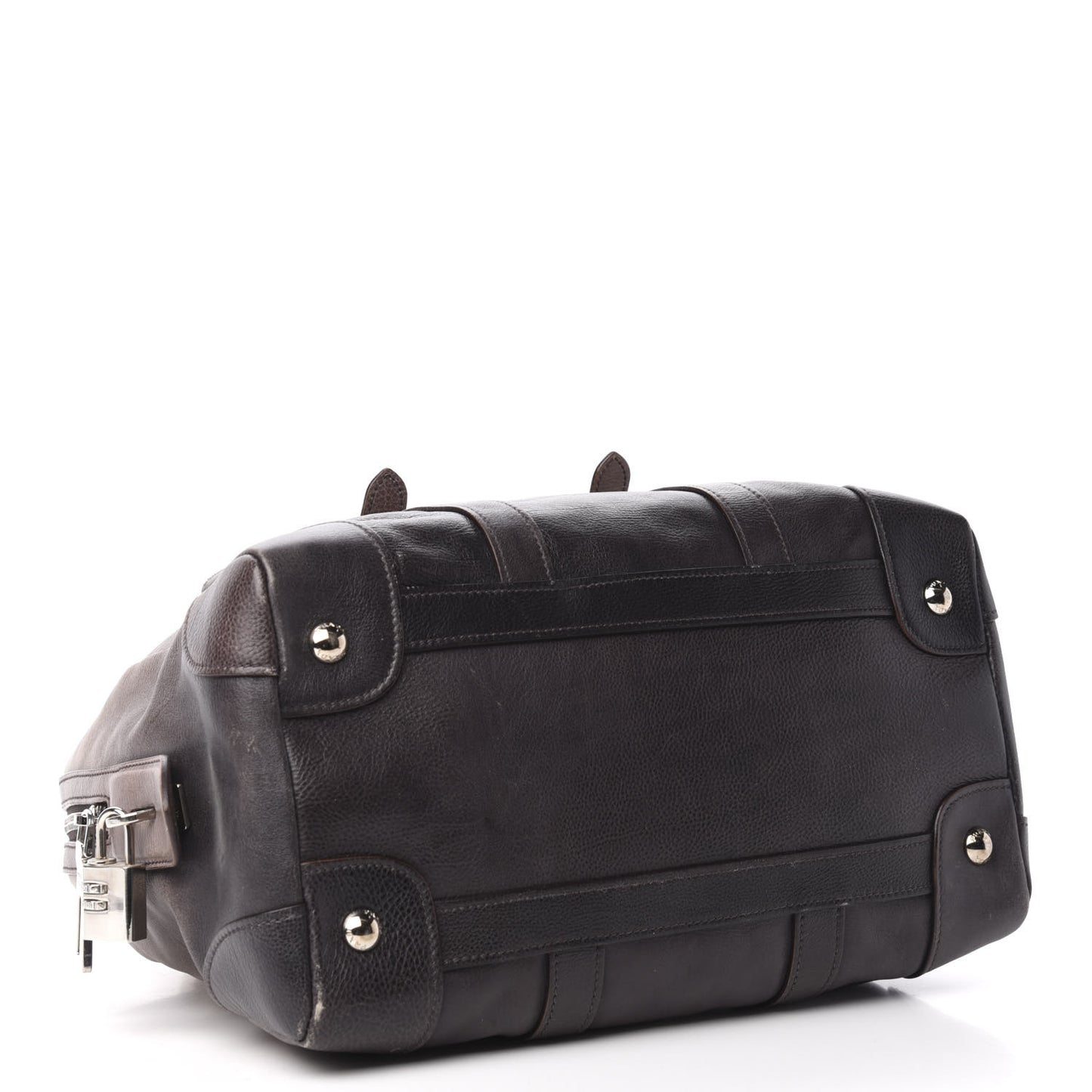 Glace Calfskin Satchel Ardesia Talco