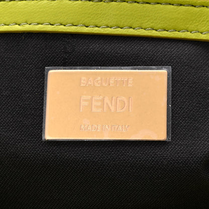 Fendi Nappa FF 1974 Embossed Baguette Wasabi 6 of 10