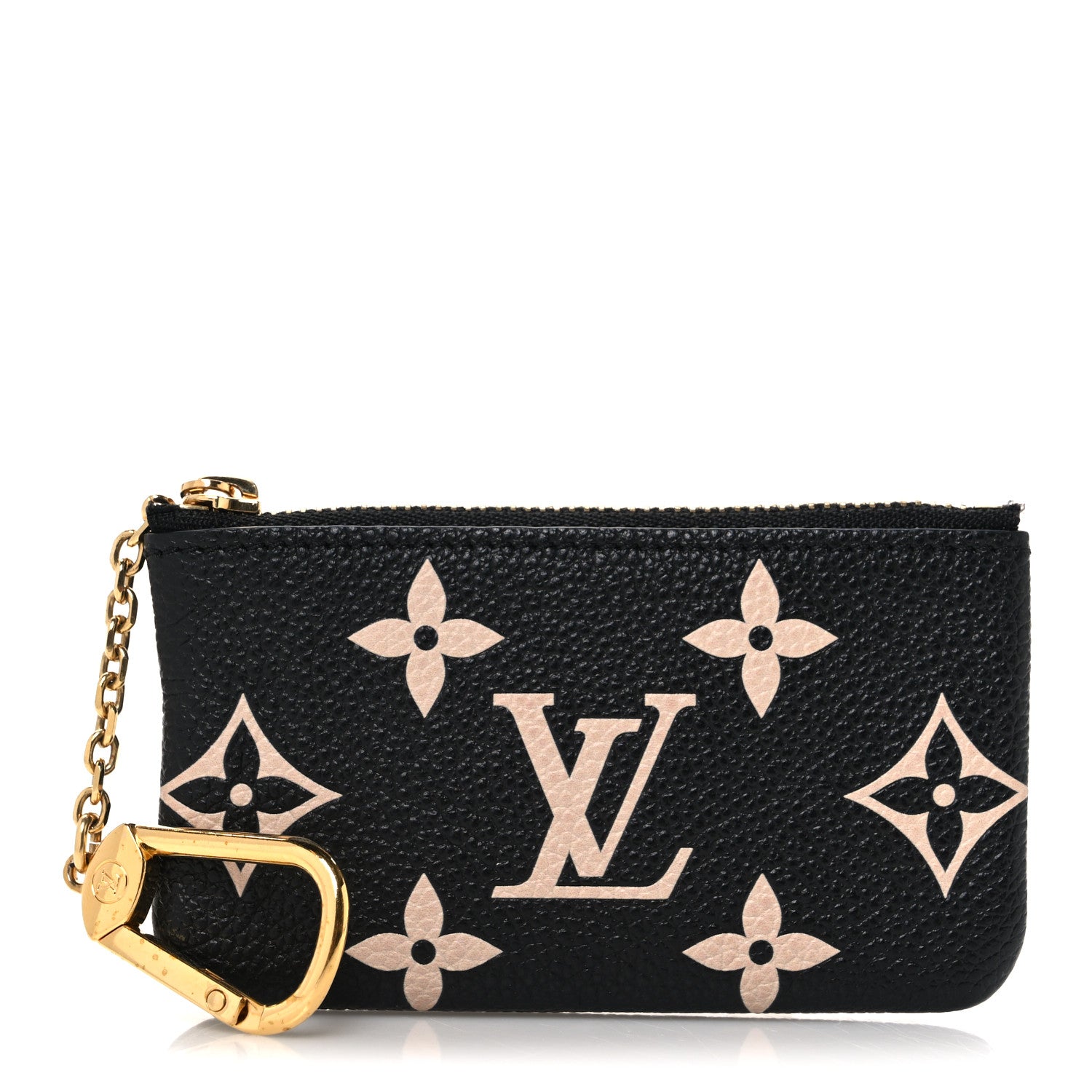 Louis Vuitton Empreinte Monogram Giant Key Pouch Black Beige 1 of 7