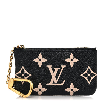 Louis Vuitton Empreinte Monogram Giant Key Pouch Black Beige 1 of 7