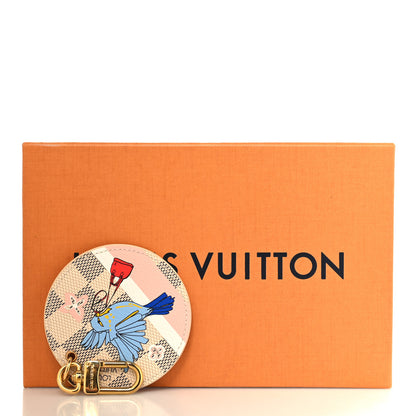 Louis Vuitton Damier Azur 2018 Christmas Animation Bag Charm Key Ring 4 of 4