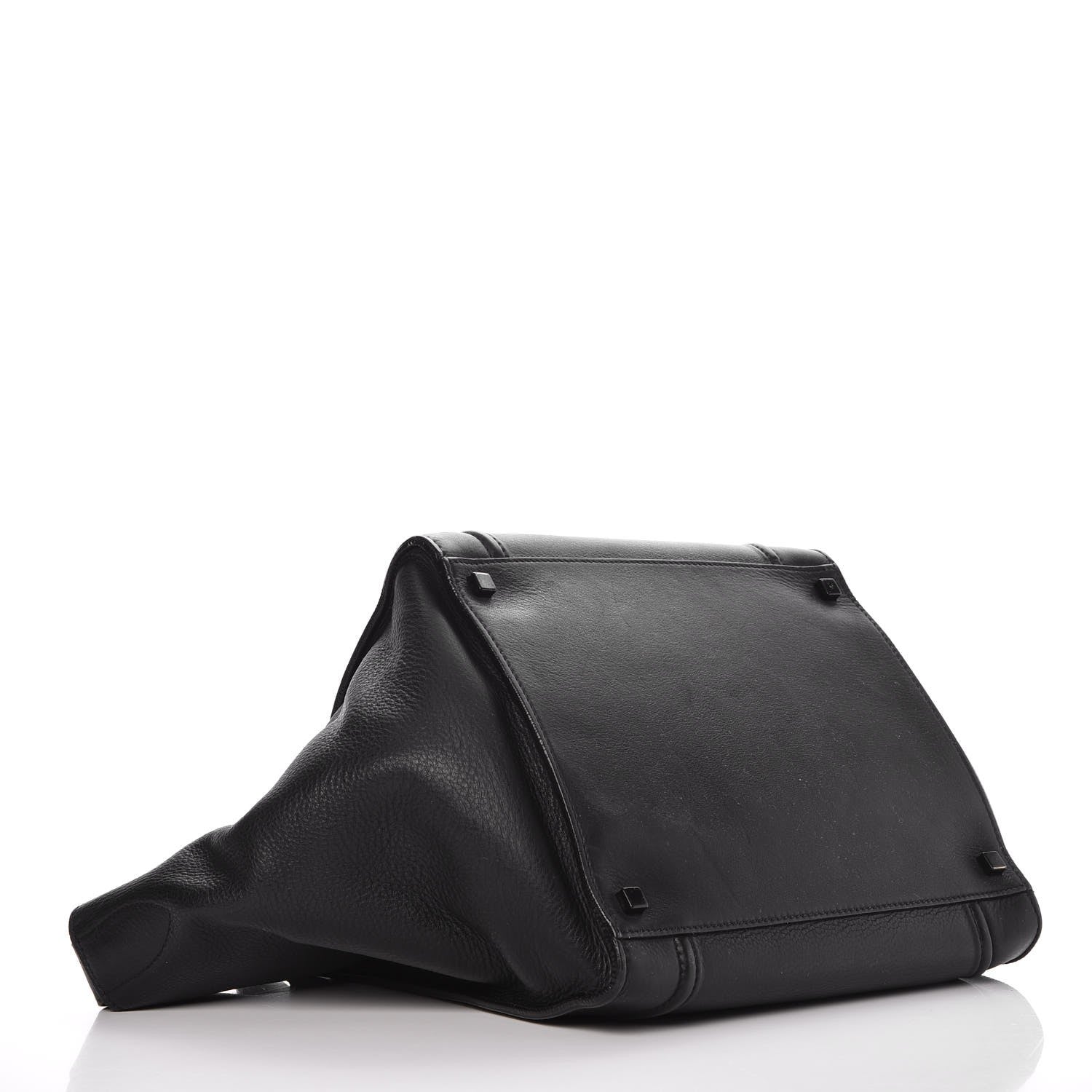 Celine Supple Calfskin Medium Phantom Luggage Black 4 of 15