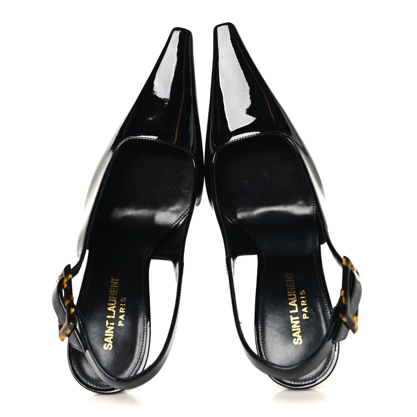 Vernice Gloss Dune 110 Slingback Pumps 40 Black