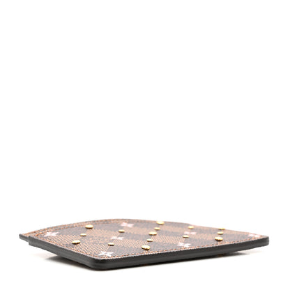 Louis Vuitton Damier Ebene Studded Card Holder 5 of 8