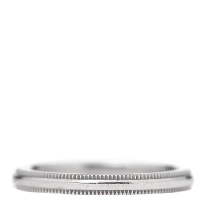 Tiffany Platinum 2mm Milgrain Wedding Band Ring 47 4 3 of 4
