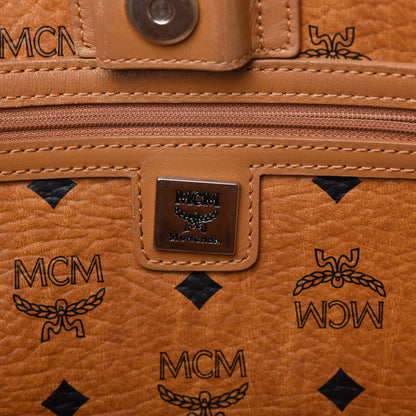 MCM Visetos Crocodile Embossed Medium Liz Shopper Tote Cognac 8 of 11