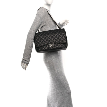 Chanel Caviar Quilted Maxi Double Flap Black 2 of 11