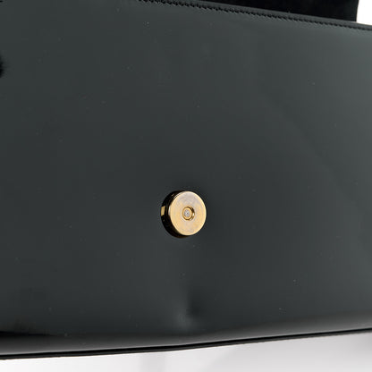 Saint Laurent Patent Cassandre Tassel Clutch Black 12 of 12