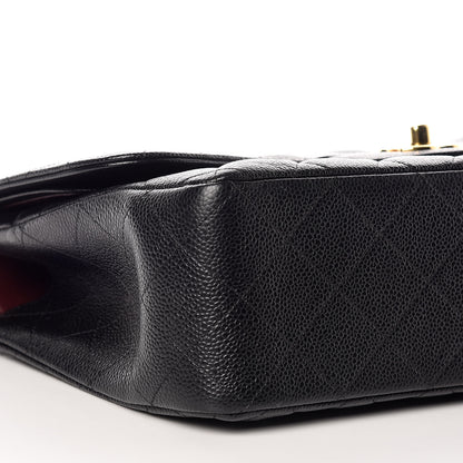 Chanel Caviar Quilted Jumbo Double Flap Black 5 of 12