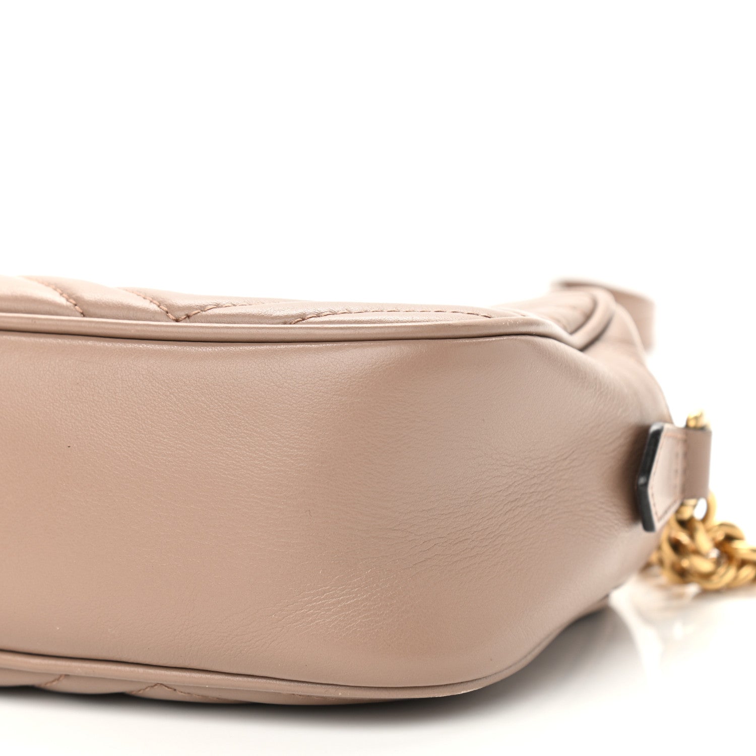 Gucci Calfskin Matelasse Small GG Marmont Chain Shoulder Bag Porcelain Rose 10 of 10