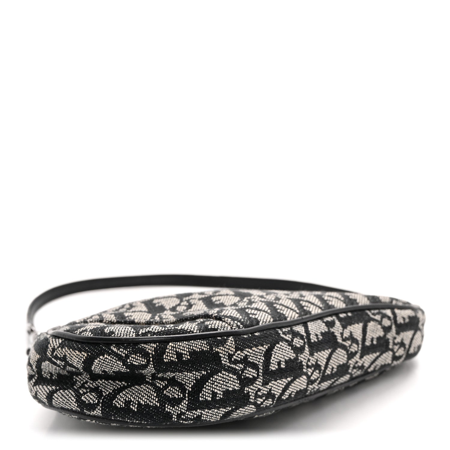Christian Dior Monogram Mini Saddle Pochette Black 4 of 11