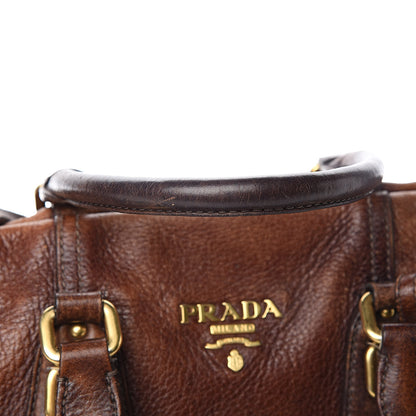 Prada Cervo Antik Bowler Brown 16 of 17