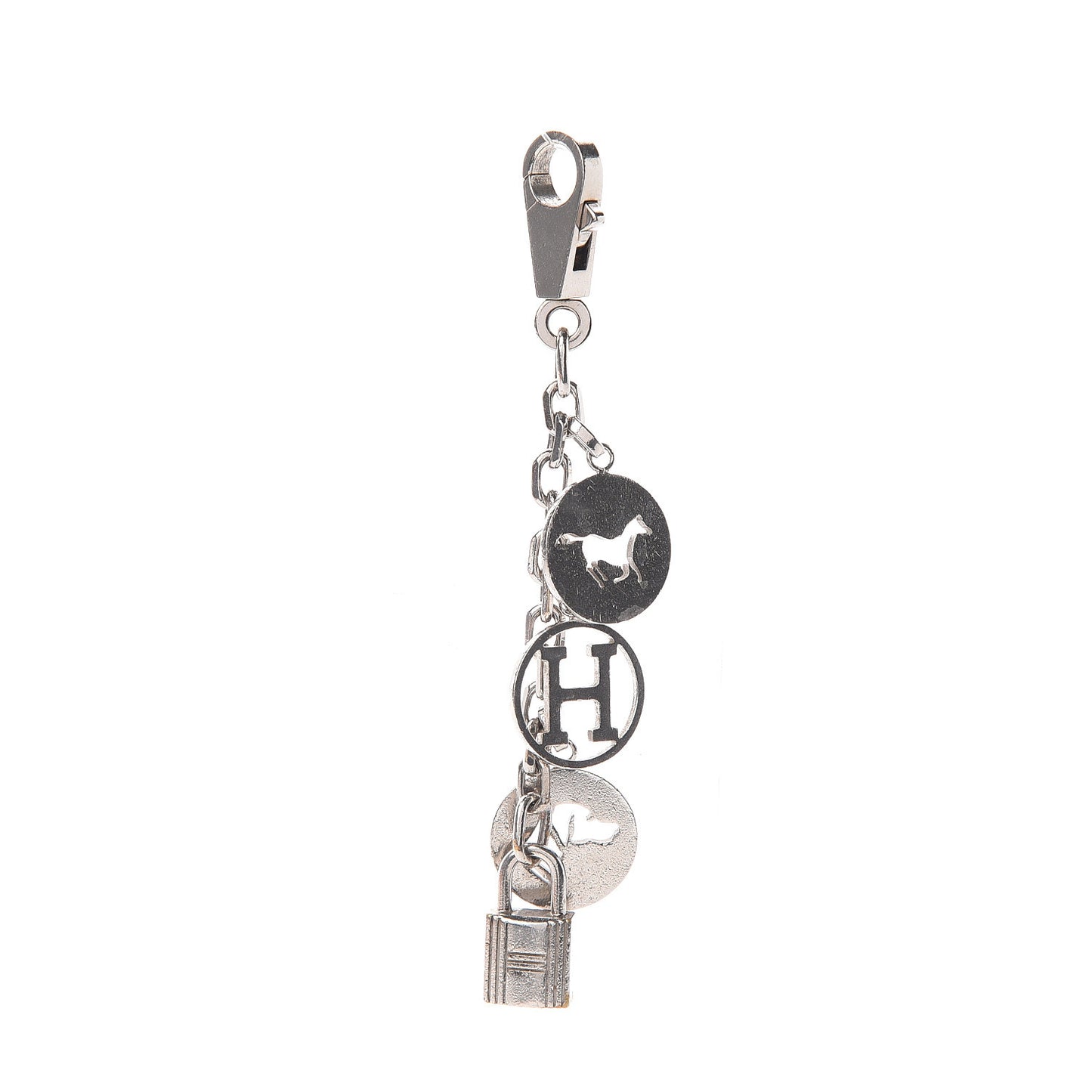 Palladium Breloque Bag Charm Silver