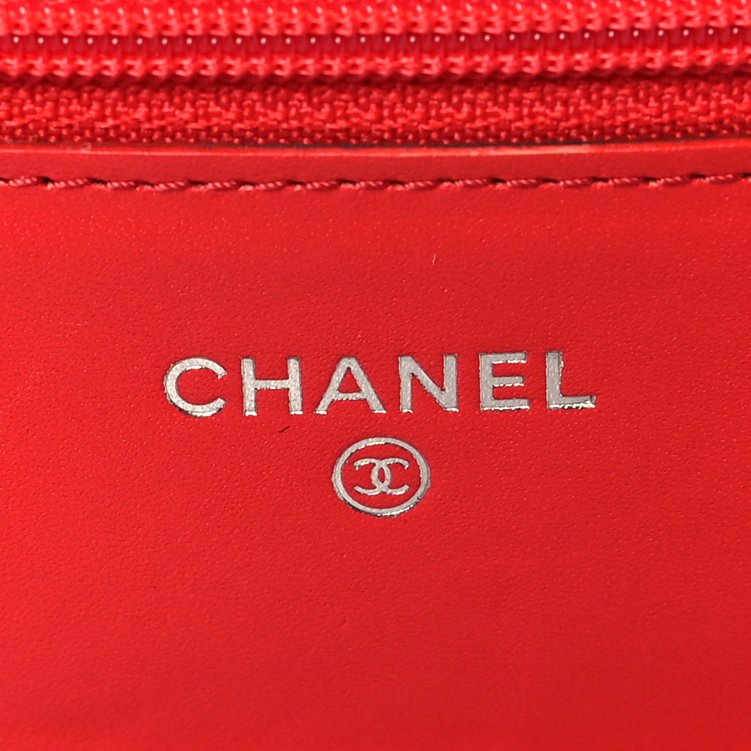 Chanel Caviar Timeless CC Wallet On Chain WOC Coral 7 of 9