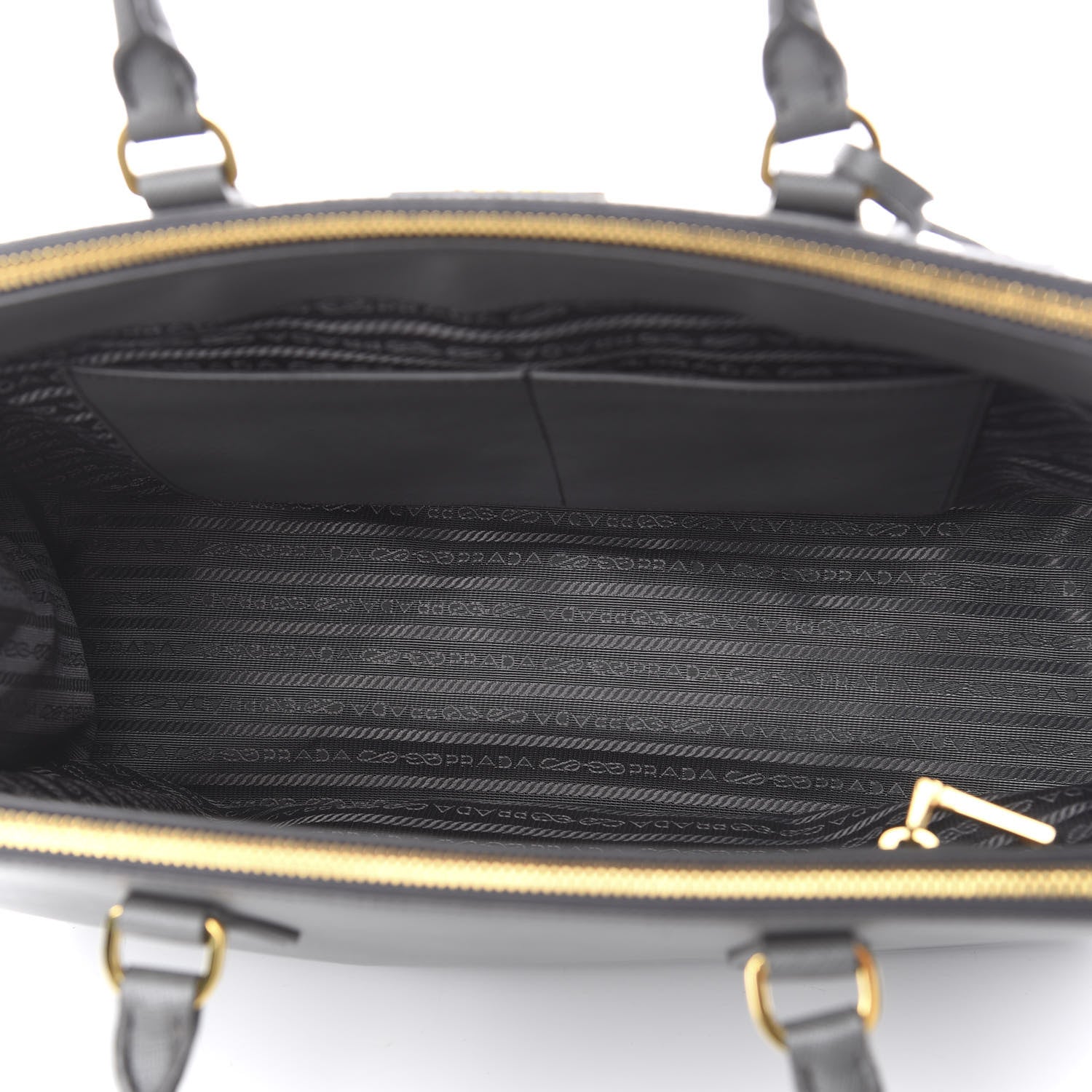 Prada Saffiano Large Galleria Double Zip Tote Marmo 4 of 10