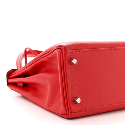 Hermes Evercolor Verso Kelly Retourne 28 Rouge De Coeur Rouge Grenat 9 of 16