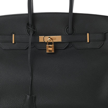 Hermes Togo Birkin 35 Black 8 of 12