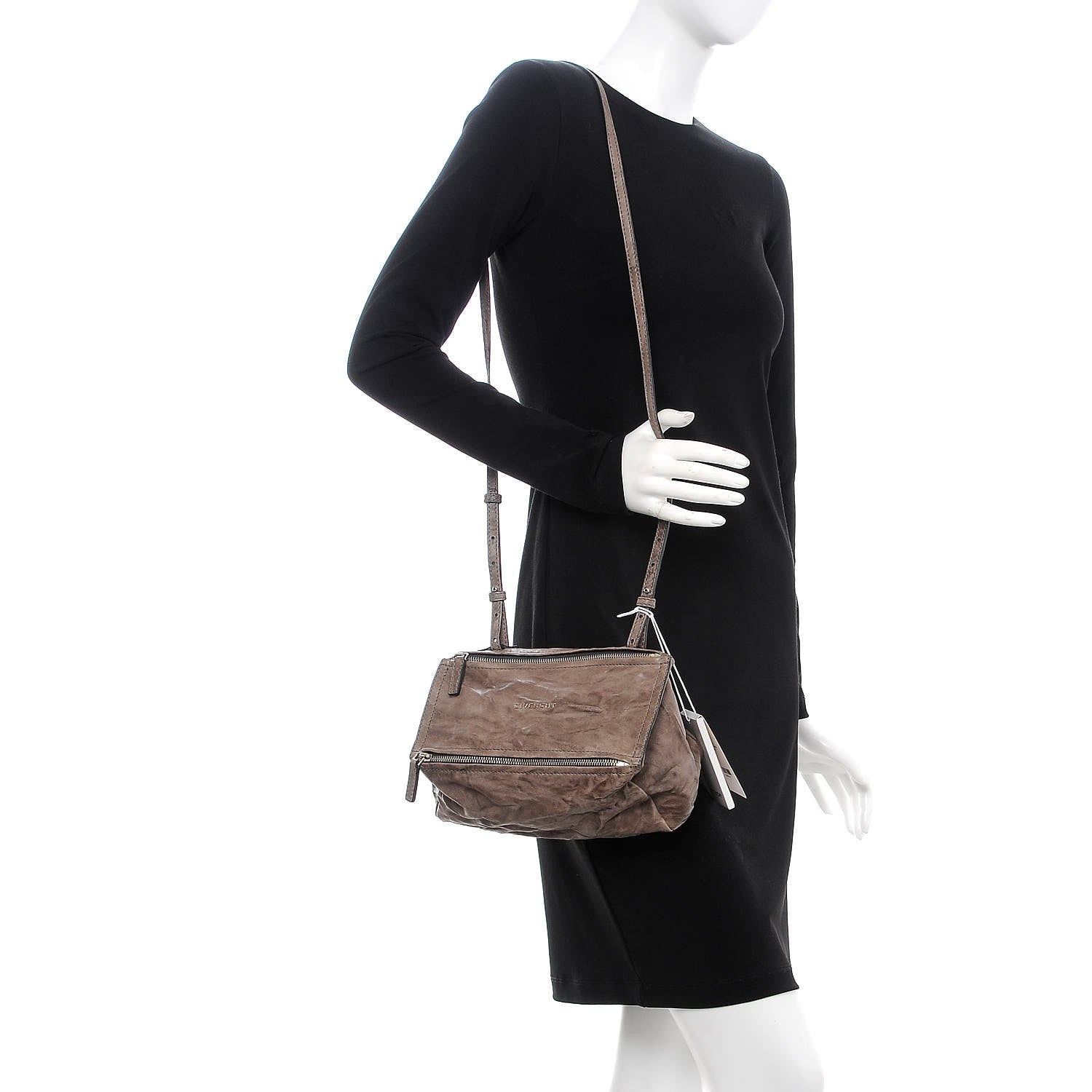 Givenchy Tumbled Sheepskin Mini Pandora Charcoal 2 of 10