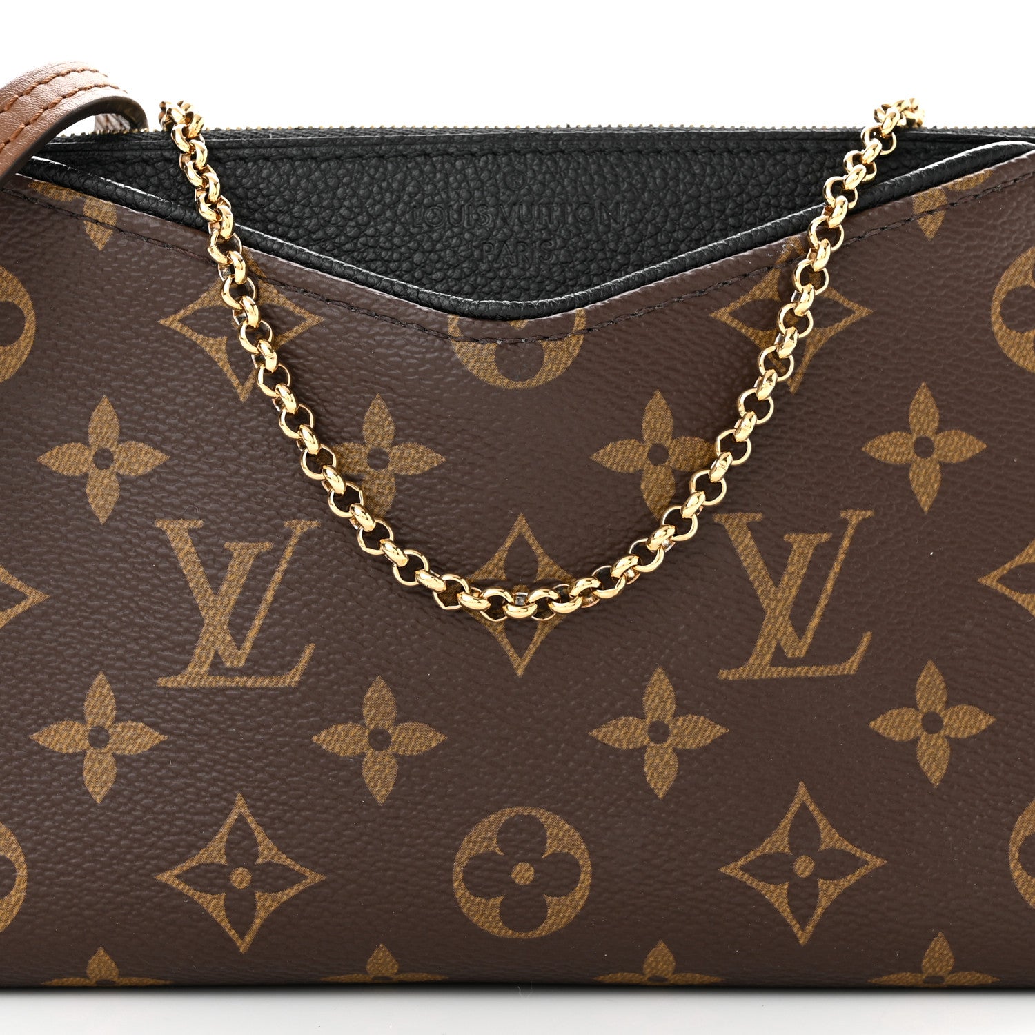 Louis Vuitton Monogram Pallas Clutch Black 8 of 10