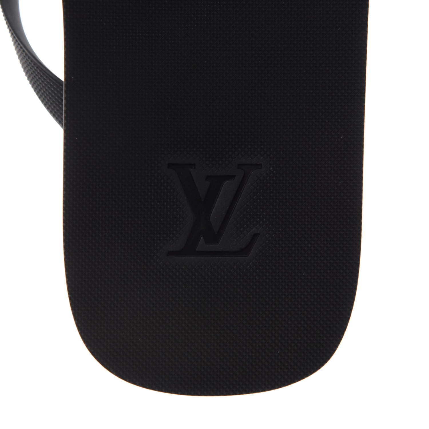 Louis Vuitton Rubber Mens Molitor Thong Sandals 7 Black 6 of 8