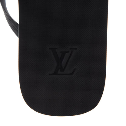 Louis Vuitton Rubber Mens Molitor Thong Sandals 7 Black 6 of 8