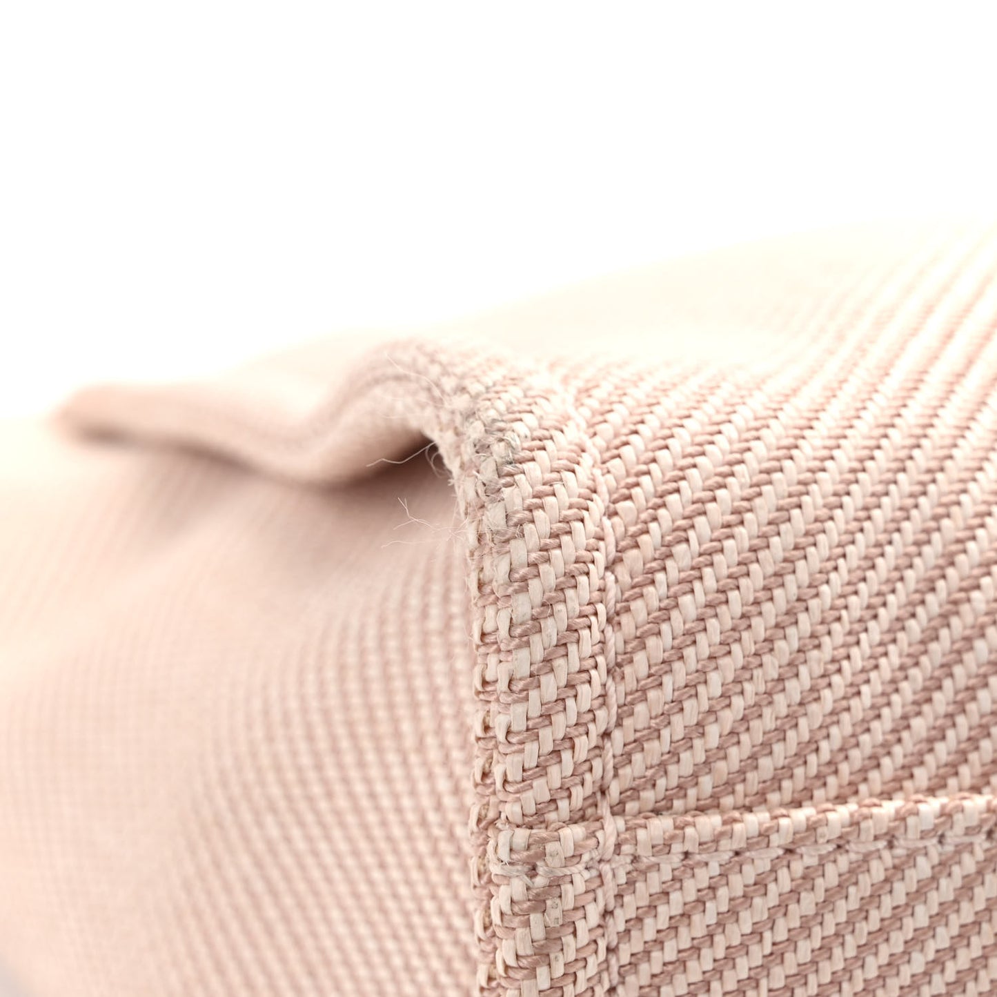 Mixed Fibers Calfskin Small Deauville Tote Beige