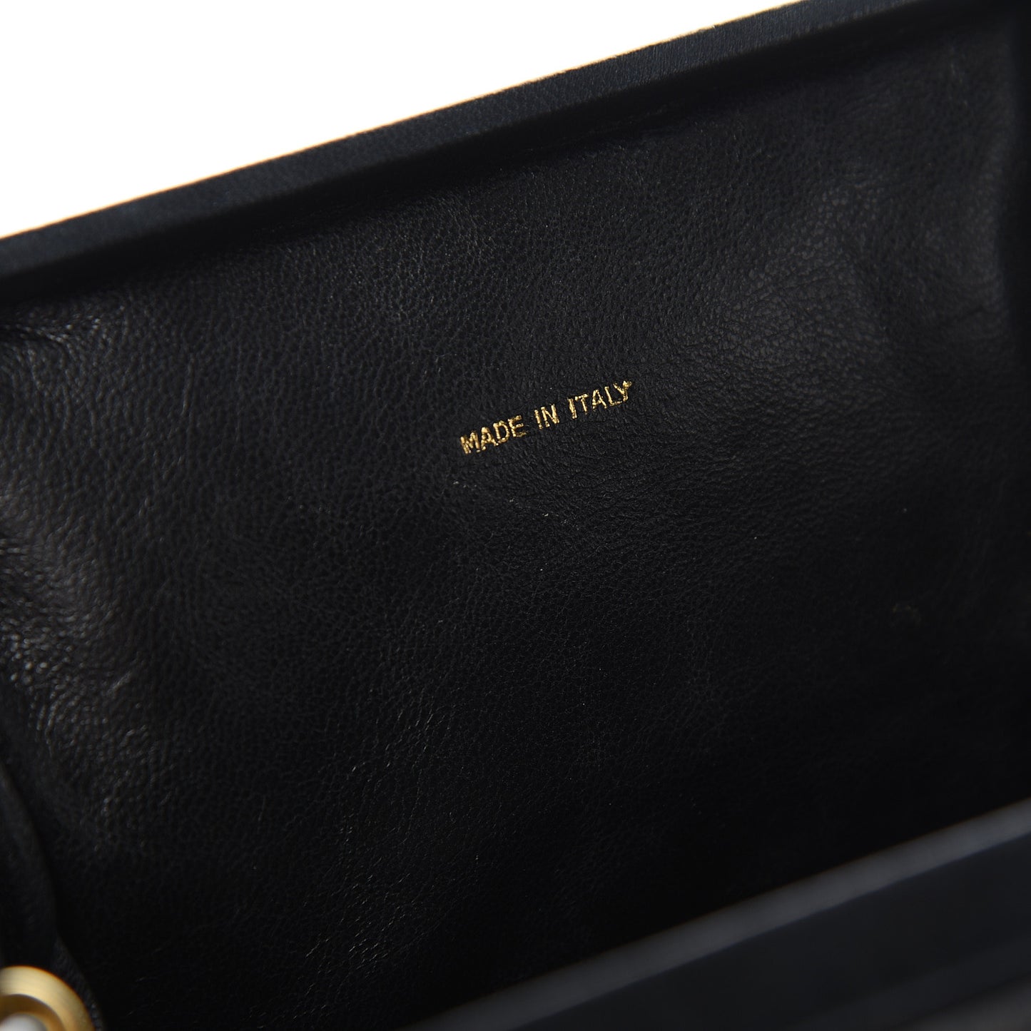 Lambskin Quilted Shoulder Bag Black