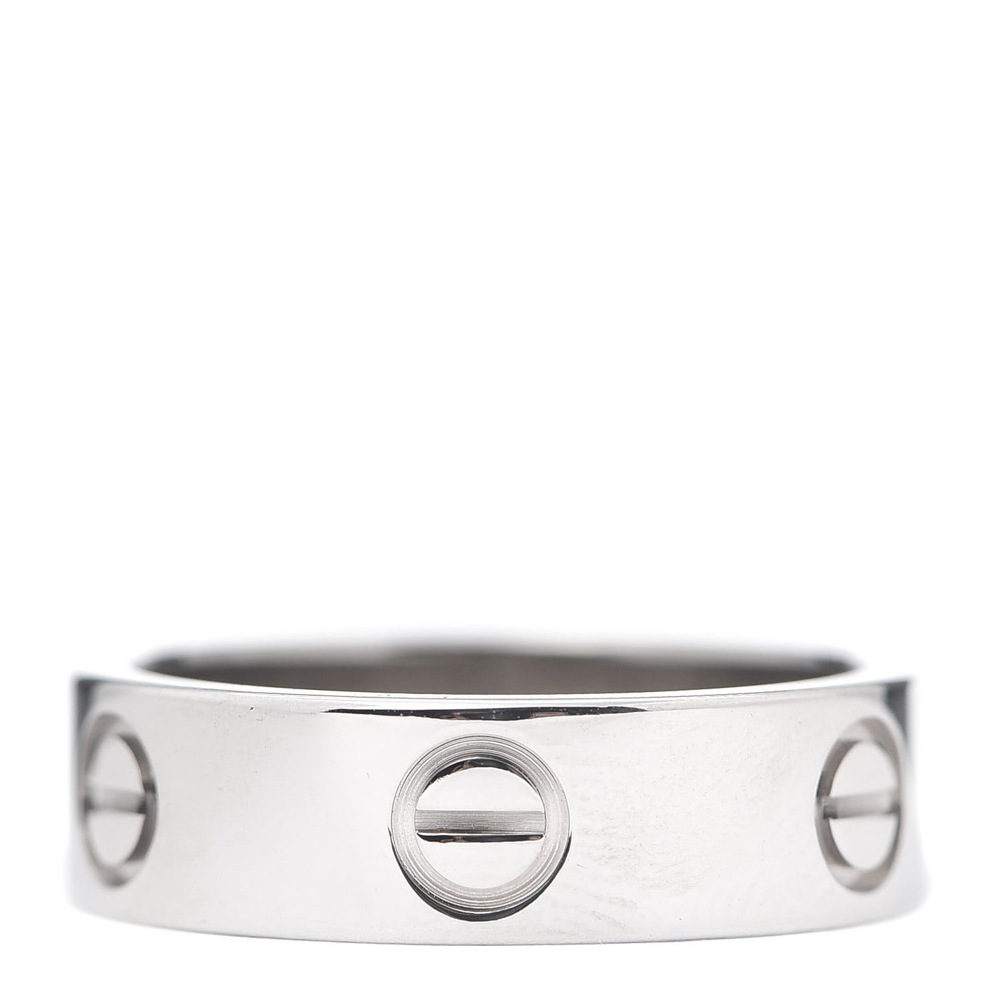 18K White Gold 5.5mm LOVE Ring 52 6