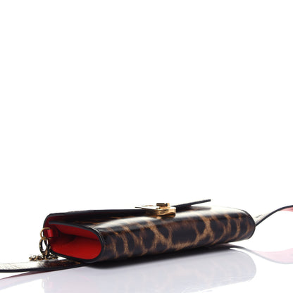Christian Louboutin Calfskin Leopard Elisa Belt Bag Brown 3 of 9