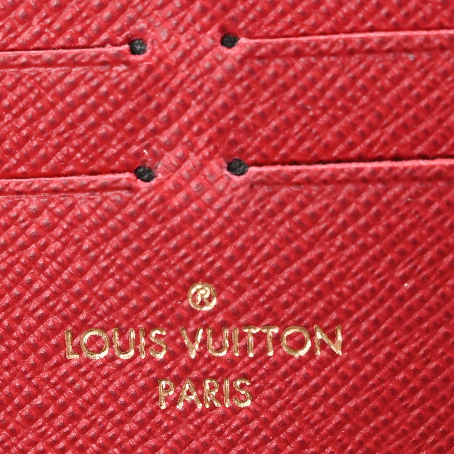 Louis Vuitton Damier Ebene Clemence Wallet Cherry 6 of 11