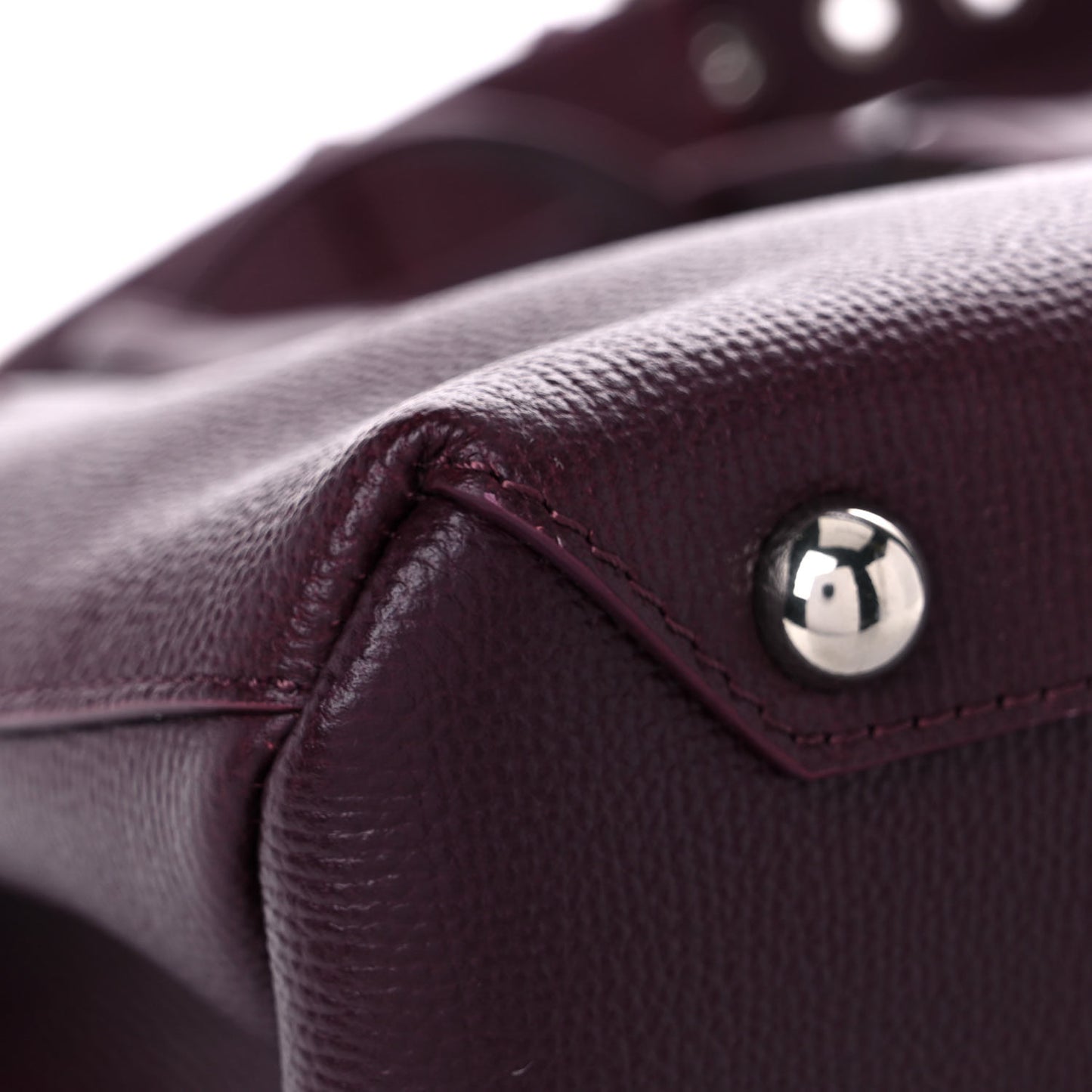 Derby Calfskin House Check Medium Banner Tote Burgundy
