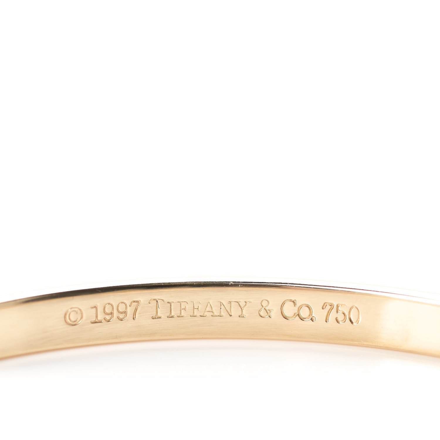 Tiffany 18K Yellow Gold Ruby Stacking Bracelet 3 of 4