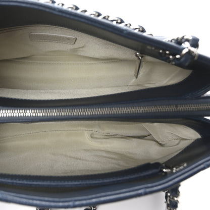 Chanel Caviar Quilted CC Timeless Soft Tote  Blue 5 of 10