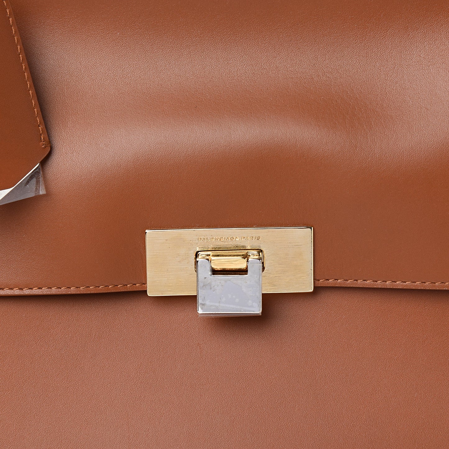 Veau Le Dix M Cartable Shoulder Bag Brown
